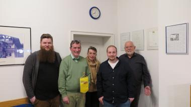 v.l.n.r.: Nowak, Landtagskandidat Franz Farthofer und Wilhelm Gschossmann